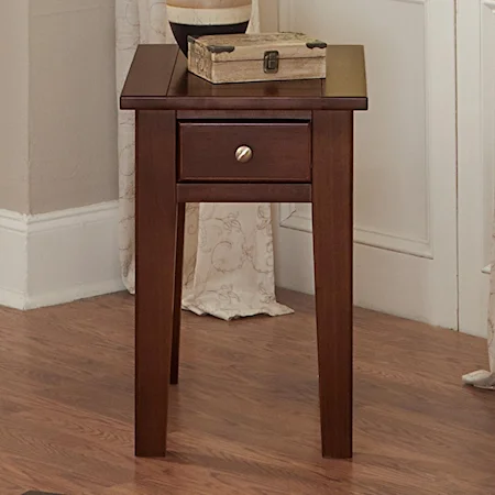 Chairside Table with 1 Drawer
